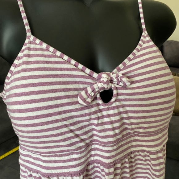 La Vie en Rose Striped Lounge Cami w/ Built-in Bra – Size XXL - Picture 6 of 13